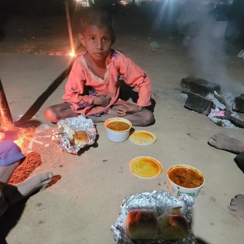 Bhaji-Pav Distribution Drive at Paldi-Kankaj​